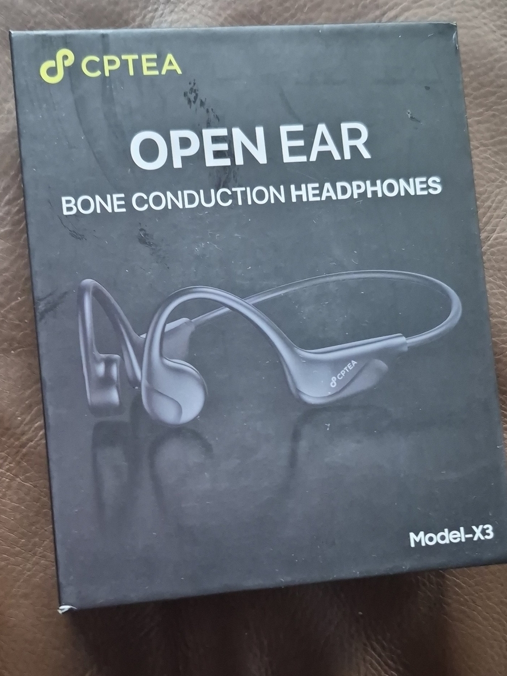 CPTEA Open Ear Bone Conduction Headphones - Black